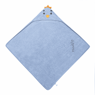 Super-soft Bamboo Cotton Hooded Towel -  Birdie Buddy - Chickabookids